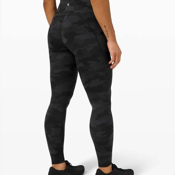 lululemon athletica Pants - Lululemon Invigorate High-Rise Tight 31” Tall Coal Camo Black Leggings 6
